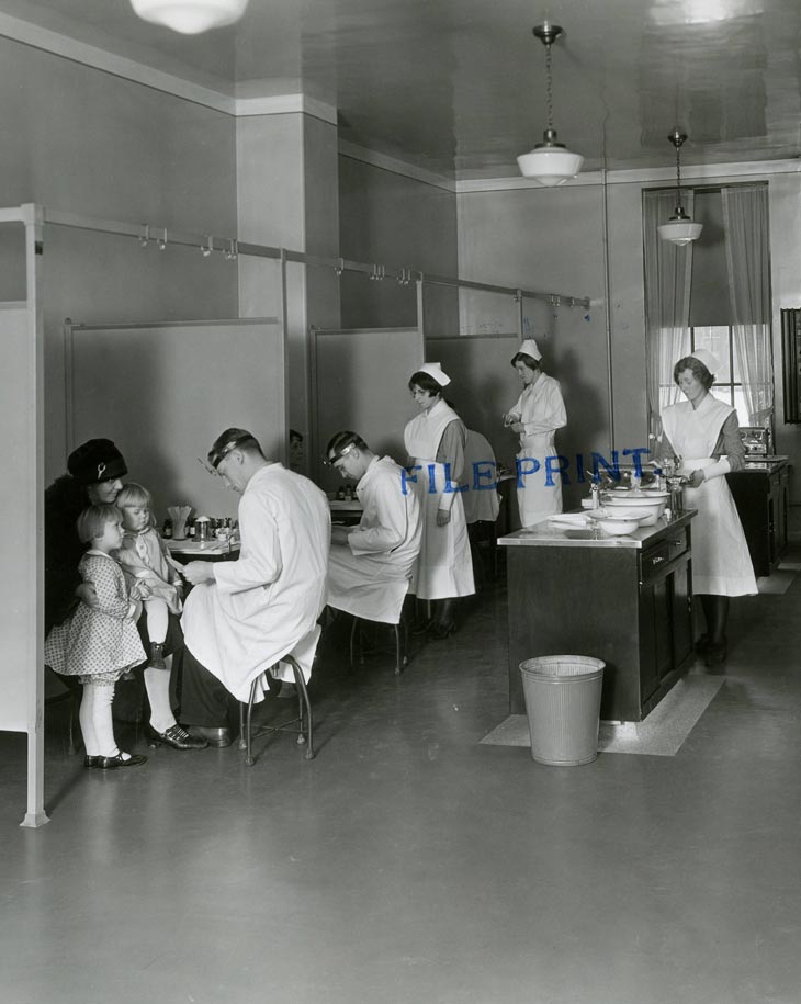 Pediatric clinic in 1930
